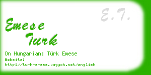 emese turk business card