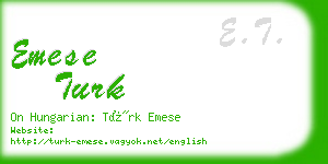 emese turk business card